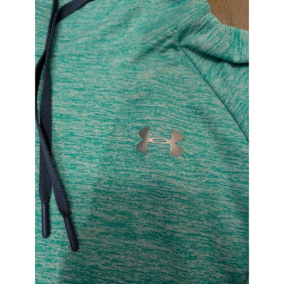 Under Armour HeatGear Women’s M Hoodie Teal Performance Pullover Lightweight - Picture 3 of 10